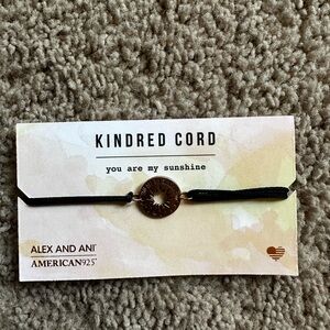 Alex and Ani Black Kindred Cord Bracelet - you are my sunshine